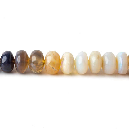 5-7mm Australian Opal Plain Rondelle Beads 18 inch 130 pieces AA