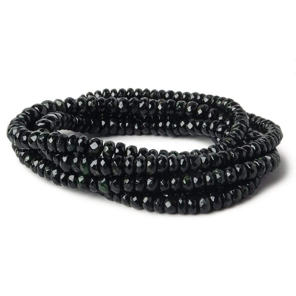 5-7mm Chrome Tourmaline Faceted Rondelle 14 inch 122 pieces