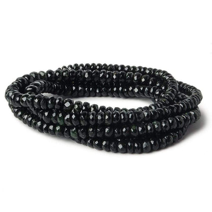 5-7mm Chrome Tourmaline Faceted Rondelle 14 inch 122 pieces