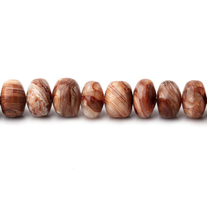 5 - 7mm Dark Orange Fire Opal Plain Rondelle Beads 18 inch 115 pieces