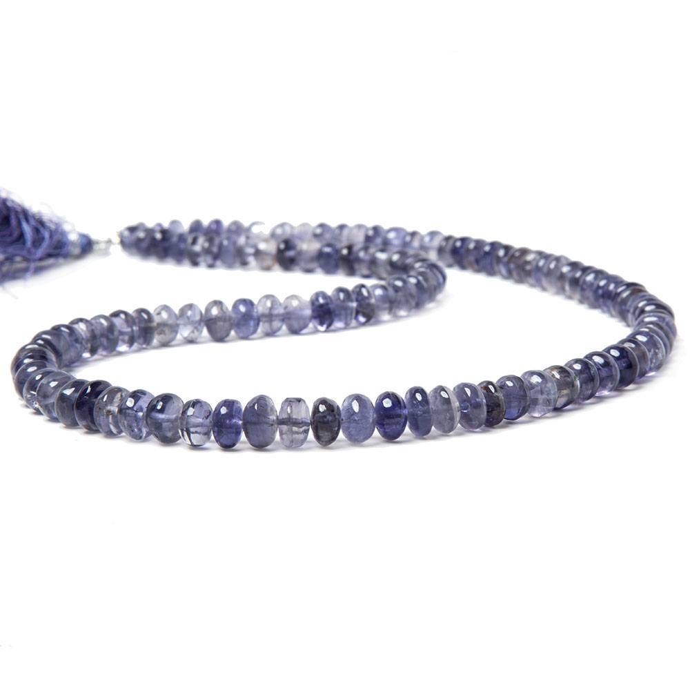 5-7mm Iolite Plain Rondelle Beads 16 inch 105 pieces