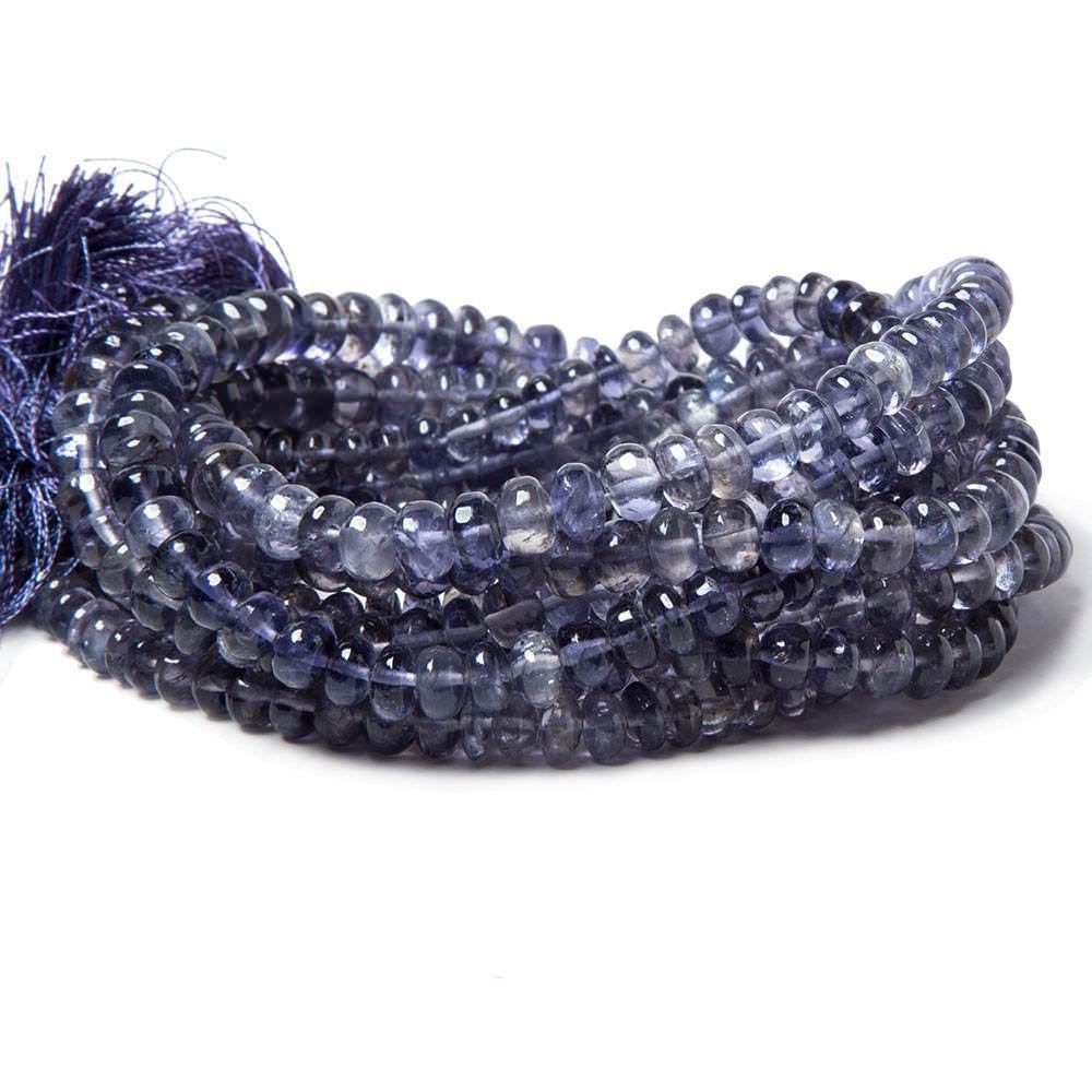 5-7mm Iolite Plain Rondelle Beads 16 inch 105 pieces