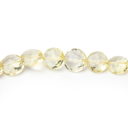 5-7mm Lemon Quartz Faceted Coin Beads 16 inch 67 pieces