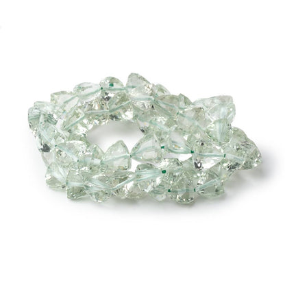 5-7mm Prasiolite Faceted Trillion Beads 14 inch 61 pieces AA