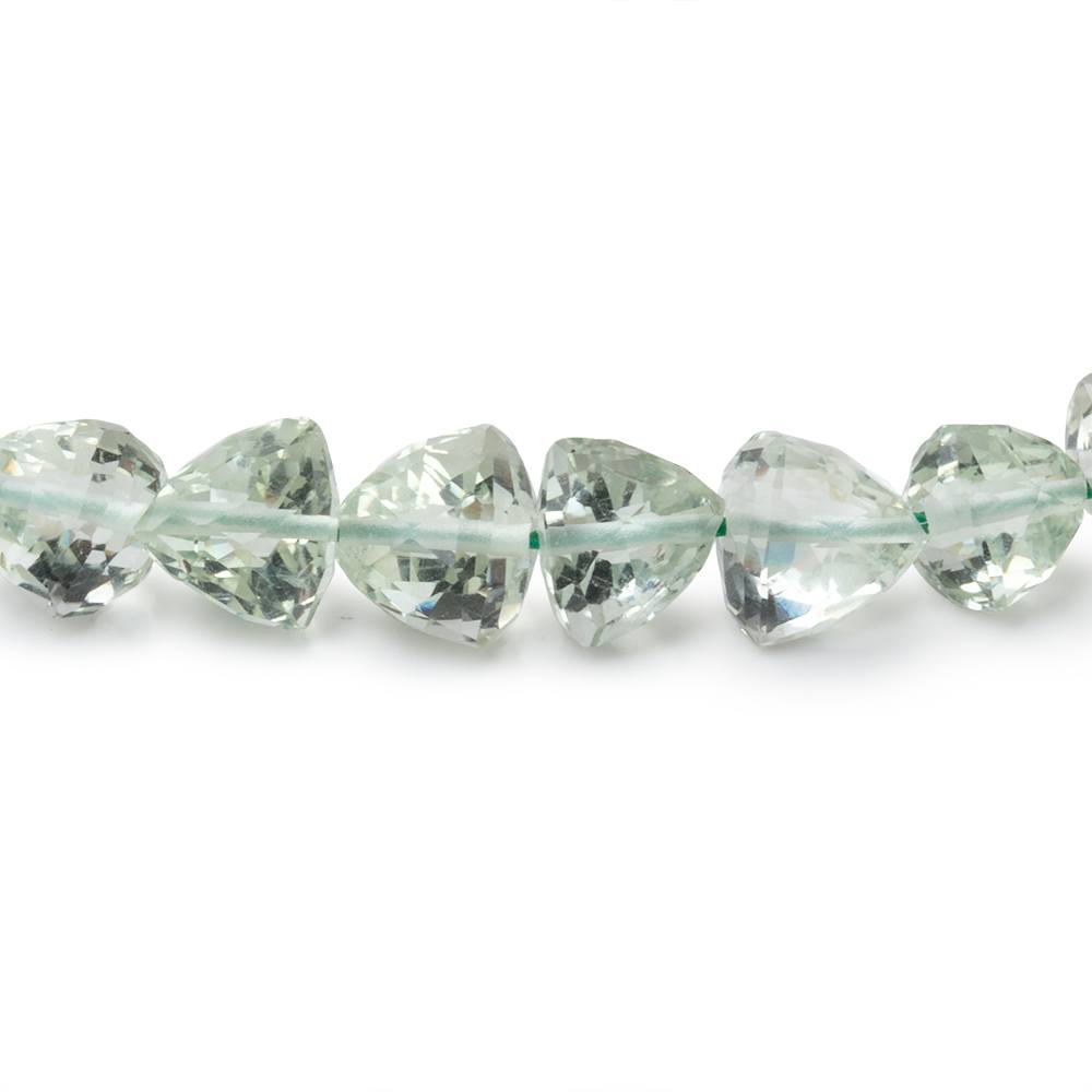 5-7mm Prasiolite Faceted Trillion Beads 14 inch 61 pieces AA