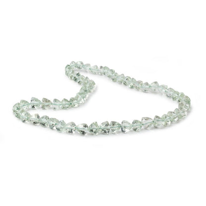 5-7mm Prasiolite Faceted Trillion Beads 14 inch 61 pieces AA