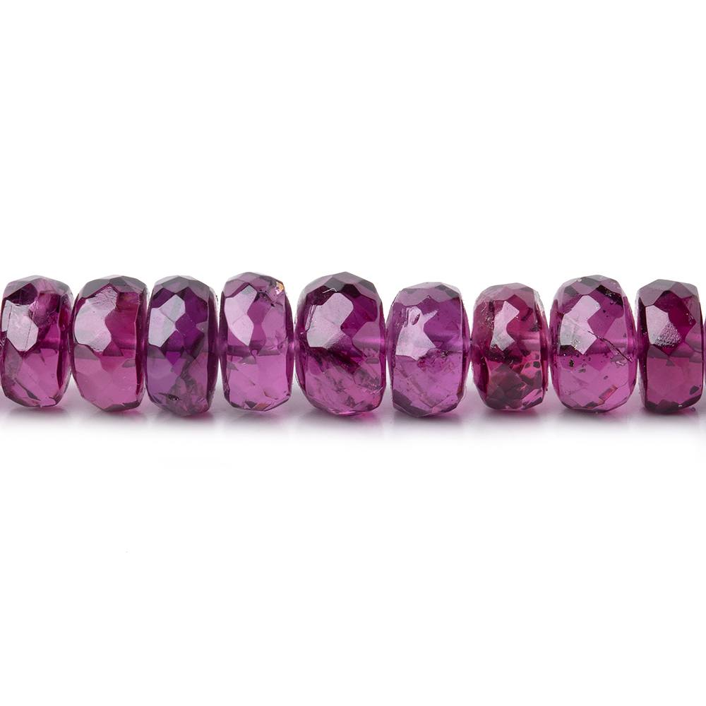 5-7mm Rhodolite Garnet Faceted Rondelle Beads 18 inch 128 pieces AAA