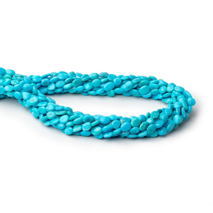 5-7mm Sleeping Beauty Turquoise Plain Nugget Beads 13 inch 59 pieces