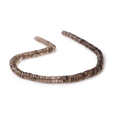 5-7mm Smoky Quartz Faceted Heishi Beads 15.25 inch 148 pieces