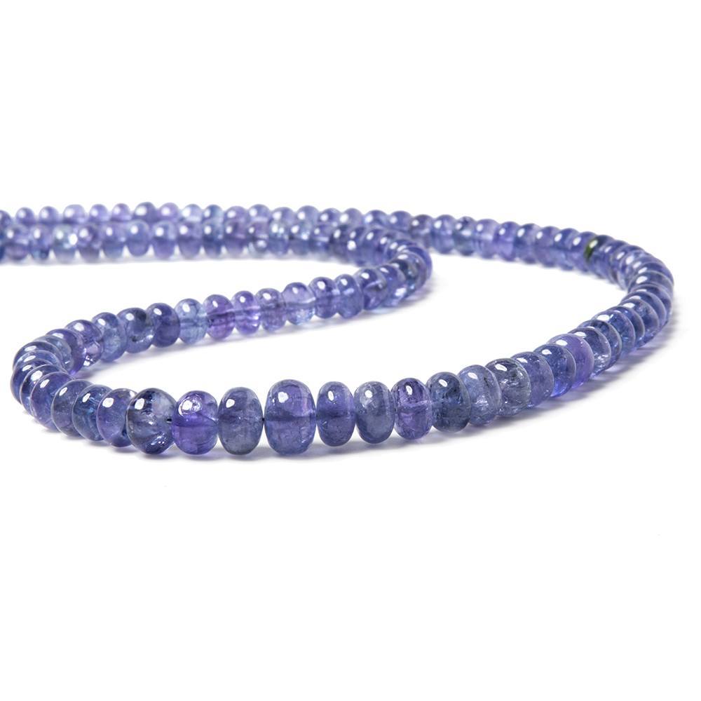 5-7mm Tanzanite Beads Plain Rondelle 15.5 inch 106 pieces
