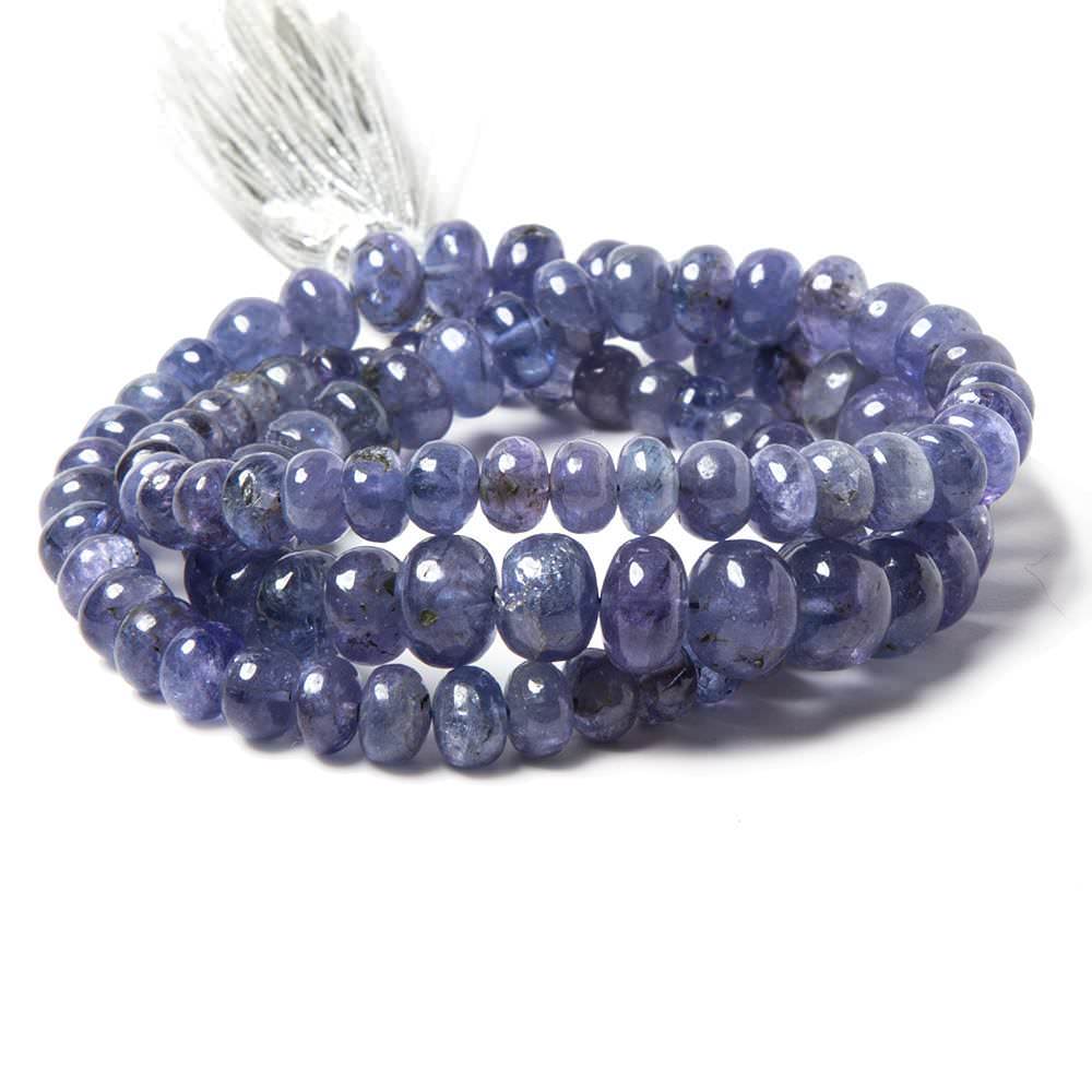 5-7mm Tanzanite Beads Plain Rondelle, A Grade 16 inch 115 pieces