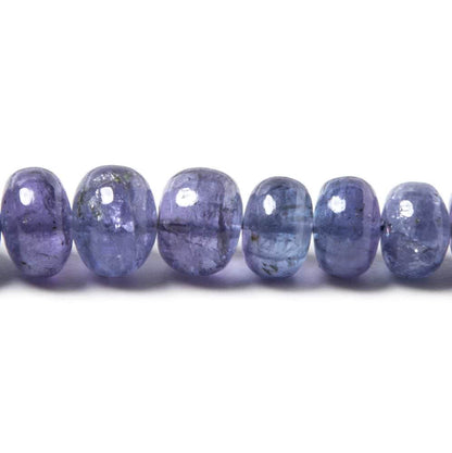 5-7mm Tanzanite Beads Plain Rondelle, A Grade 16 inch 115 pieces