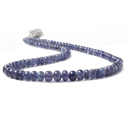 5-7mm Tanzanite Beads Plain Rondelle, A Grade 16 inch 115 pieces