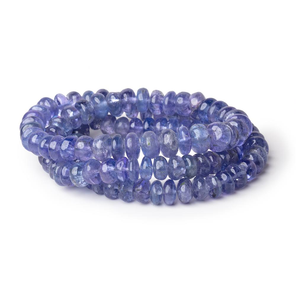 5-7mm Tanzanite Plain Rondelle Beads 15.75 inch 112 pieces