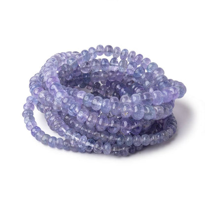 5-7mm Tanzanite Plain Rondelle Beads 18 inch 120 pieces