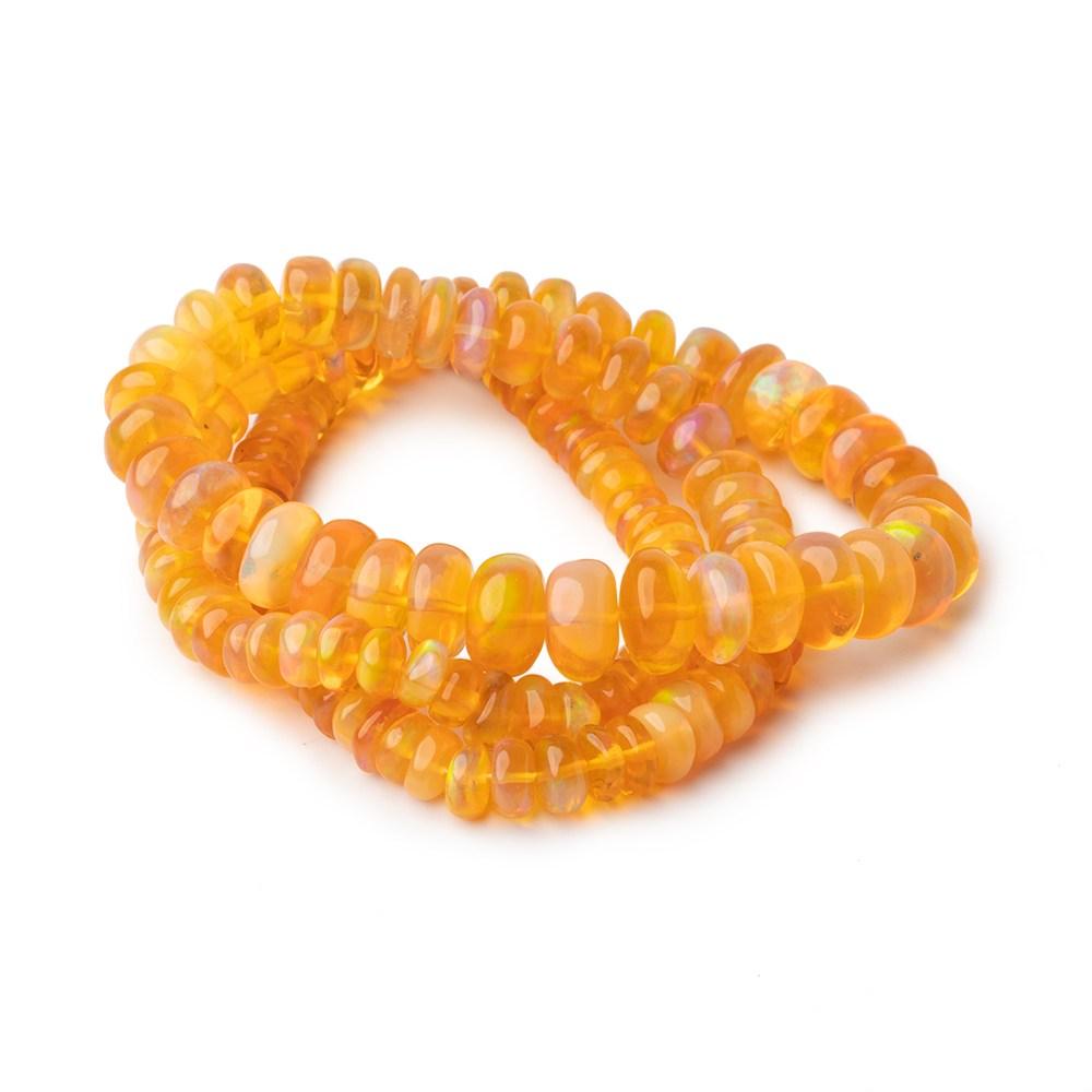 5-8.5mm Ethiopian Opal Plain Rondelle Beads 16 inch 136 pieces AAA Grade