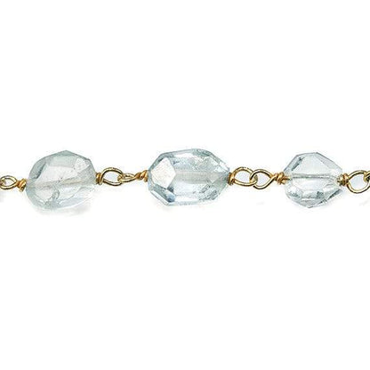 5-8mm Multi Beryl Vermeil Chain by the foot