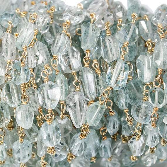 5-8mm Multi Beryl Vermeil Chain by the foot