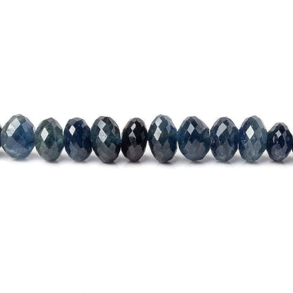 5-8mm Blue Sapphire Faceted Rondelle Beads 18 inch 130 pieces A