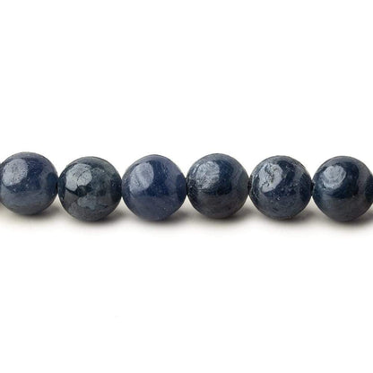 5-8mm Blue Sapphire Plain Round Beads 16 inch 62 pieces 1mm hole