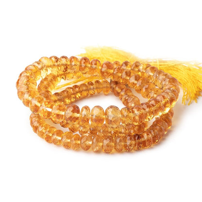 5-8mm Citrine Faceted Rondelle Beads 16 inch 108 pieces