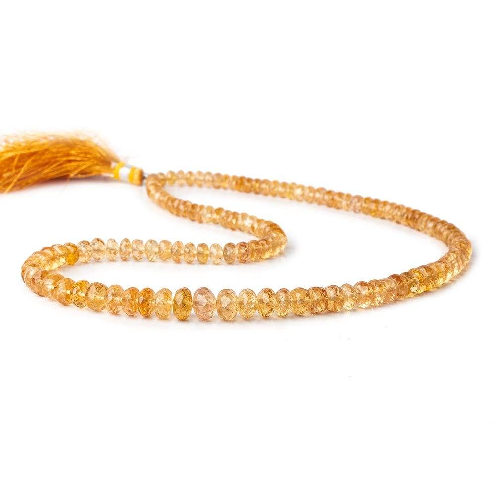 5-8mm Imperial Topaz faceted rondelle beads 18 inch 126 pieces AA