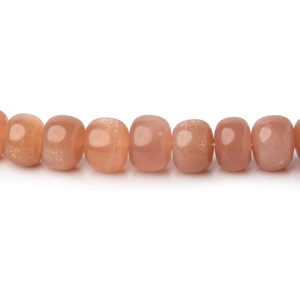 5-8mm Peach Moonstone Plain Rondelle Beads 16 inch 86 pieces