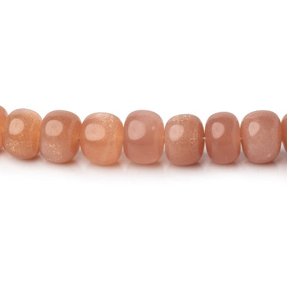 5-8mm Peach Moonstone Plain Rondelle Beads 16 inch 86 pieces