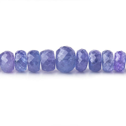5-8mm Tanzanite Faceted Rondelle Beads 16 inch 108 pieces A