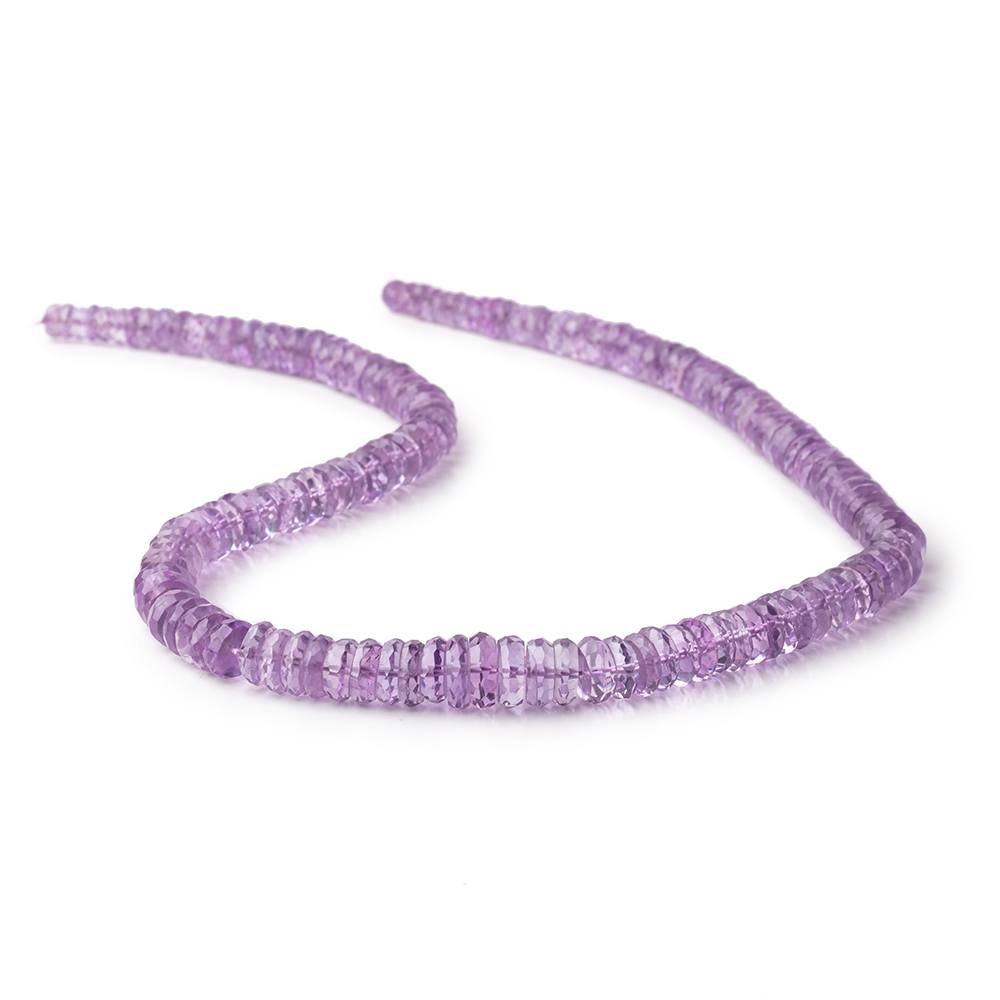 5-9.5mm Pink Amethyst Faceted Heshi Beads 16.5 inch 154 pieces