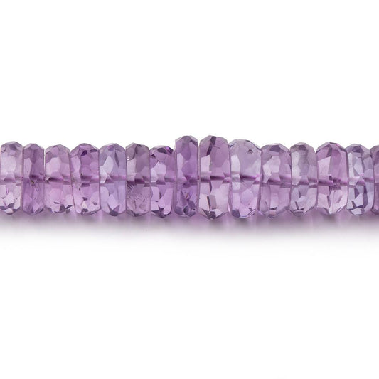 5-9.5mm Pink Amethyst Faceted Heshi Beads 16.5 inch 154 pieces