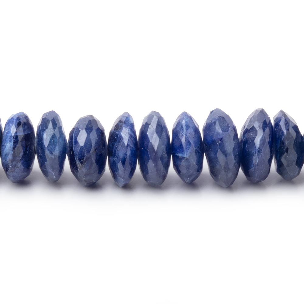 5-9mm Blue Sapphire German Faceted Rondelles 16 inch 133 Beads