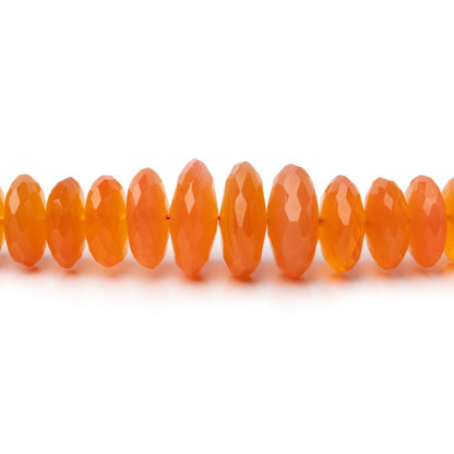 5-9mm Carnelian German Faceted Rondelle 16 inch 140 Beads AA
