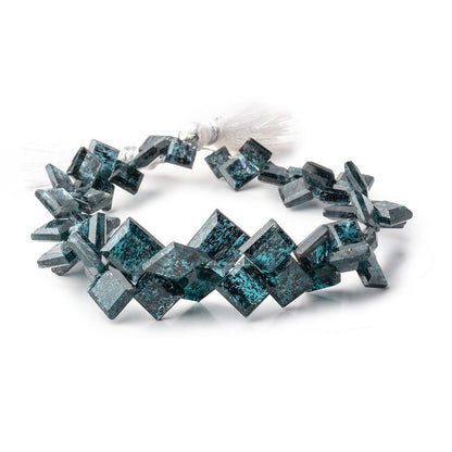 5-9mm Indigo Kyanite Bevel Cut Square Beads 7.5 inch 53 pieces