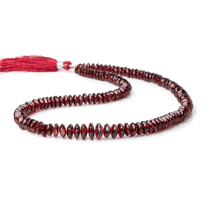 5-9mm Mozambique Garnet German Faceted Rondelle Beads 16 inch 133 pieces AA