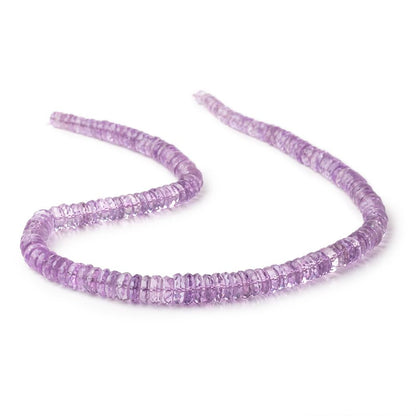 5-9mm Pink Amethyst Faceted Heshi Beads 16 inch 145 pieces