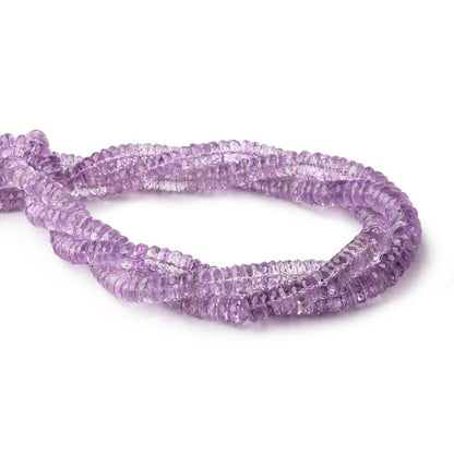 5-9mm Pink Amethyst Faceted Heshi Beads 16 inch 145 pieces