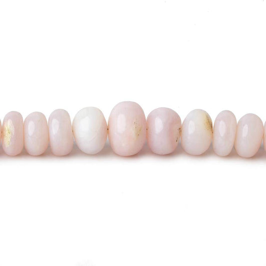 5-9mm Pink Peruvian Opal Plain Rondelle Beads 18 inch 114 pieces AAA