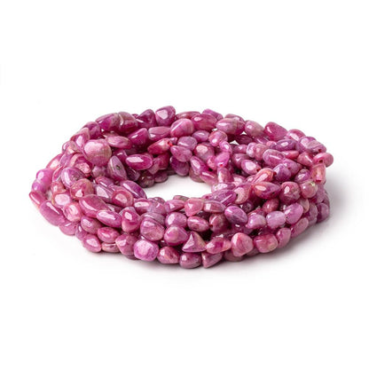 5-9mm Ruby Plain Nugget Beads 16 inch 57 pieces