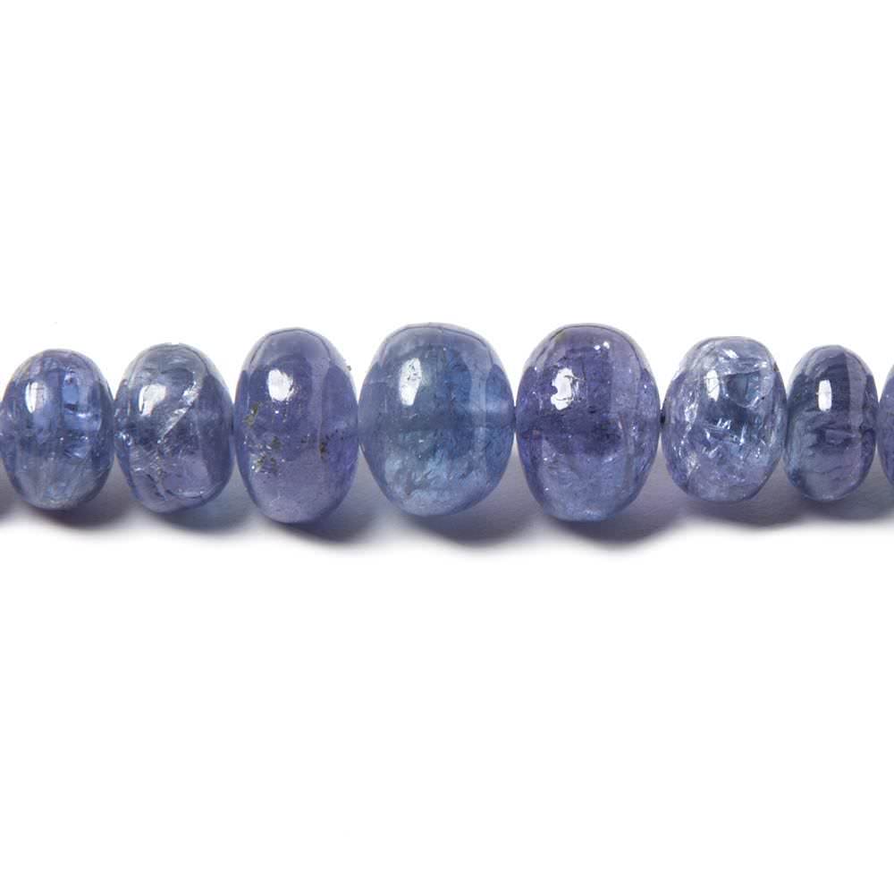 5-9mm Tanzanite Beads Plain Rondelle, A Grade 16 inch 102 pieces