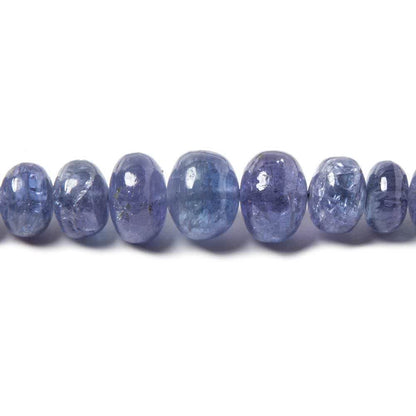 5-9mm Tanzanite Beads Plain Rondelle, A Grade 16 inch 102 pieces