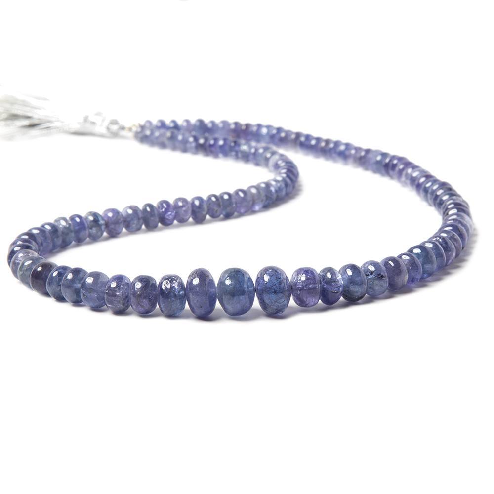 5-9mm Tanzanite Beads Plain Rondelle, A Grade 16 inch 102 pieces