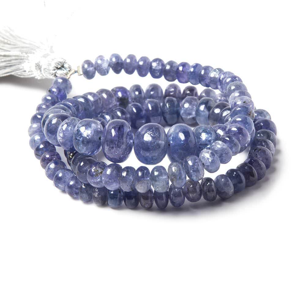 5-9mm Tanzanite Beads Plain Rondelle, A Grade 16 inch 102 pieces