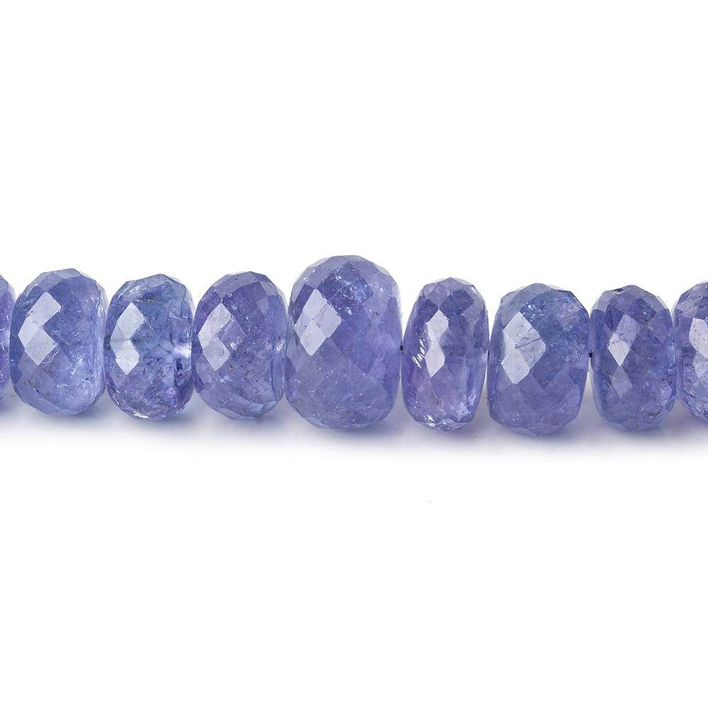 5-9mm Tanzanite Faceted Rondelles 17 inch 105 beads AA