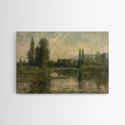 NuevArt Vintage Fine Art Landscape Art Print | Vintage Painting | Wall Art | Large Print | Landscape Painting | Fall Art Print