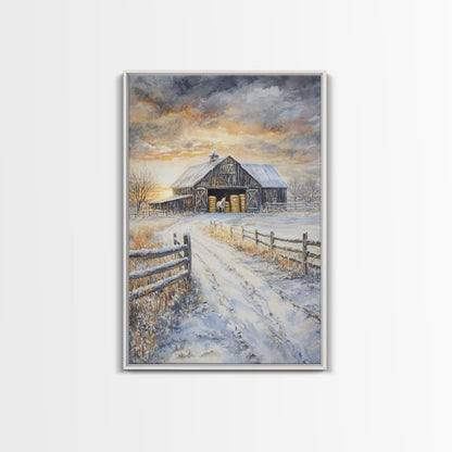 Fall Decor, Barn Amongst The Falling Leaves, Farmhouse Decor, Fall Art, Autumn Decor, Thanksgiving Seasonal Wall Art