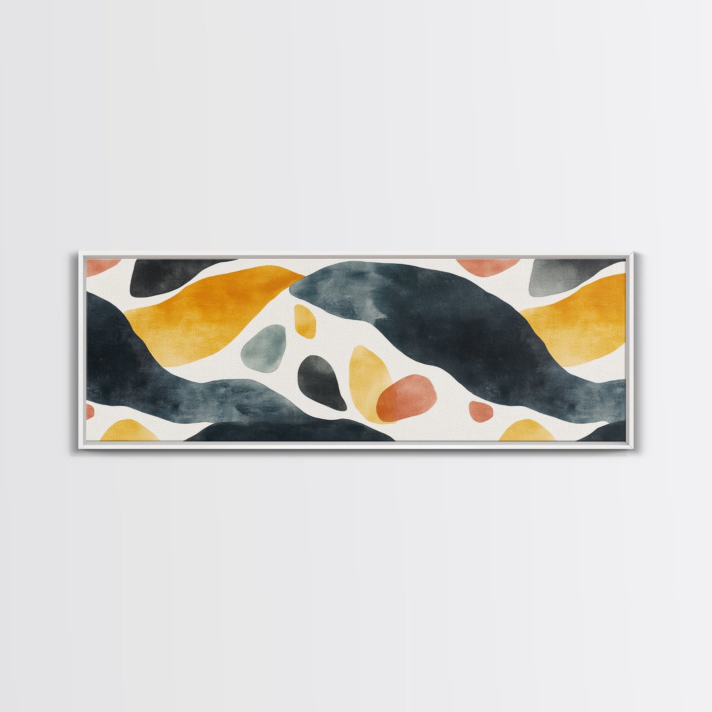 Cheetah Art Print - Animal Art - Framed Canvas Print - Animal Art - Unique Gift - Guy Gift - Panoramic Extra Wide Office Wall Art, Living Room Decor