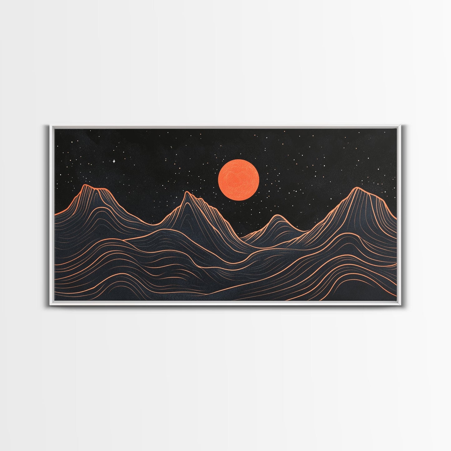 Retro Abstract Art, Art Deco Style, Atomic Age Inspired Wall Art, Pueblo Style Southwestern Art