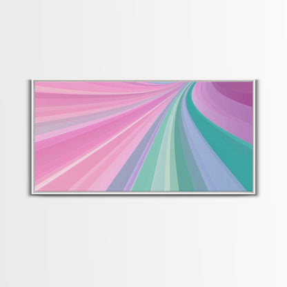 Pink and Green MCM Mid Century Modern Abstract Wall Art, 1950s Art, Retro Home Decor