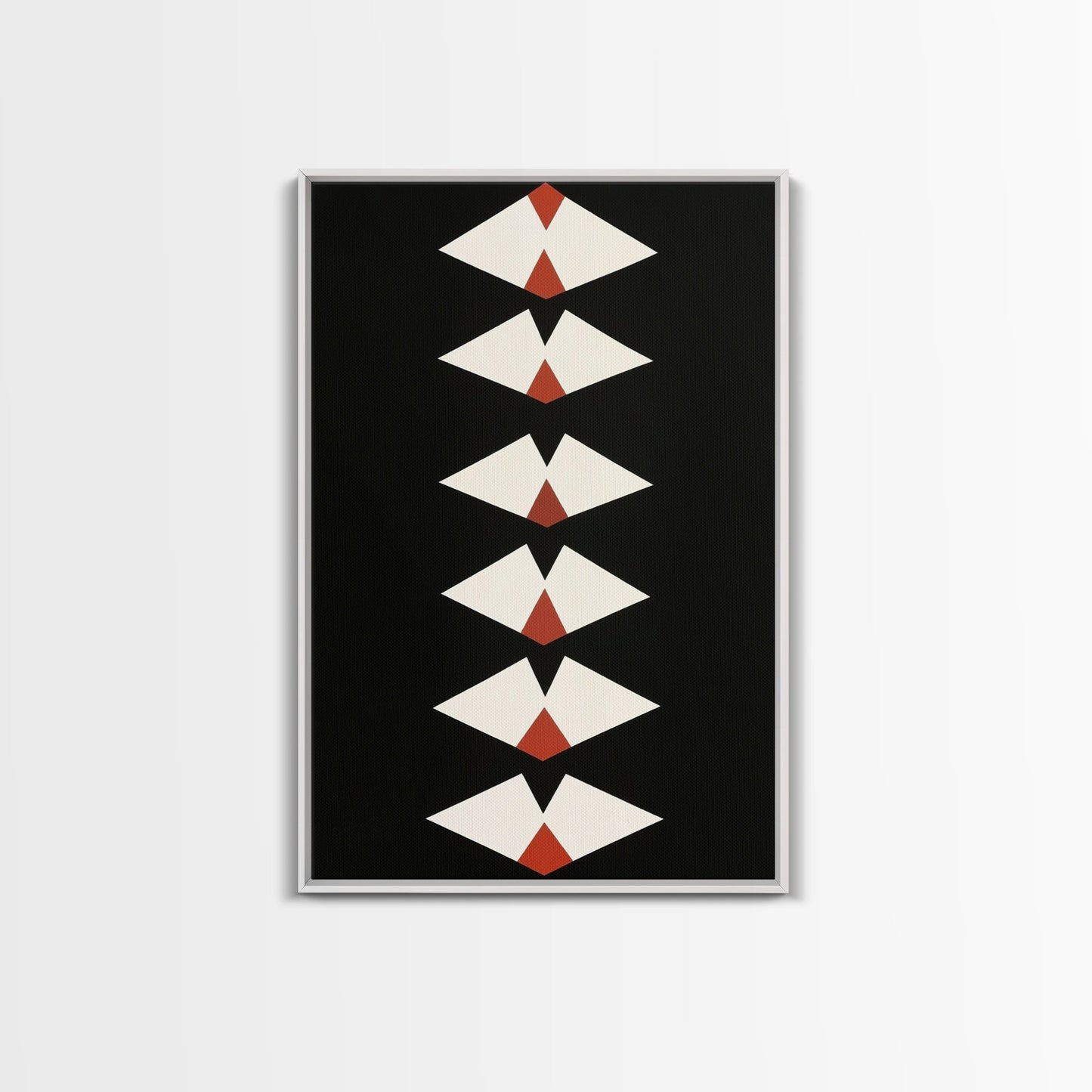 Retro Mid-Century Modern Diamond Art Canvas Print, MCM Style Home Decor